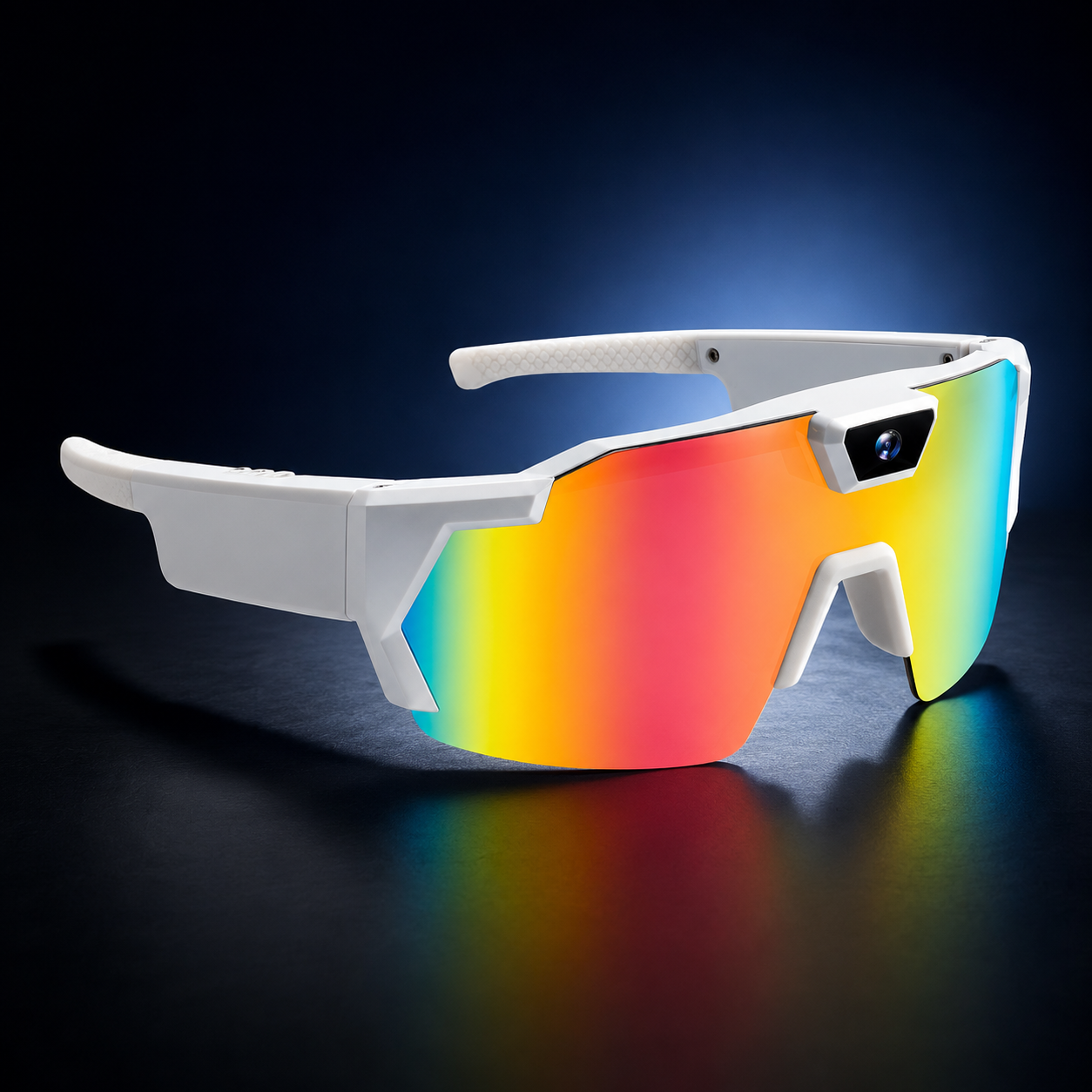 Veloptik Mach Camera Sunglasses - HD POV Video Sport Glasses for Cycling, Skiing & Watersports
